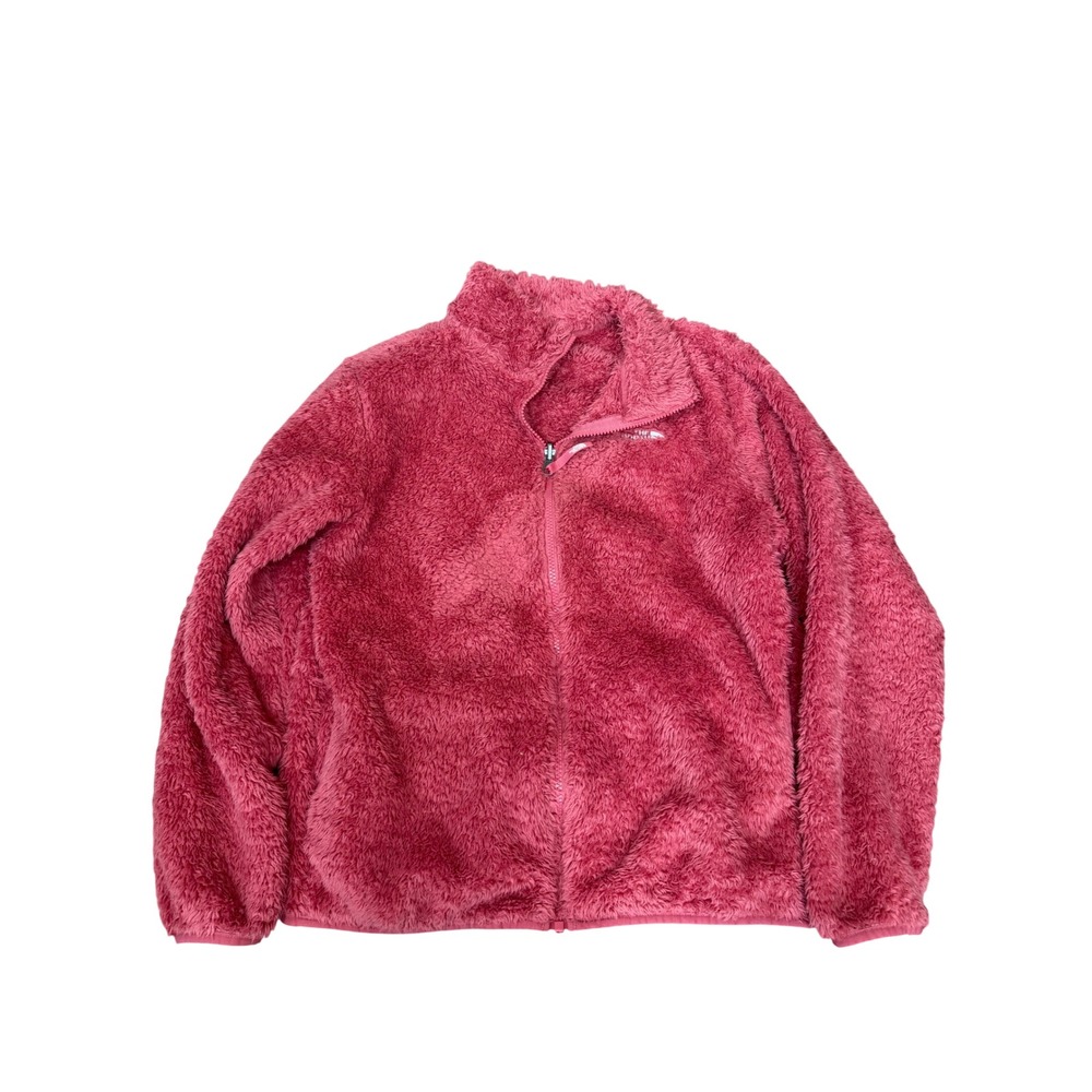 The North Face Girls Osito Fleece Jacket XL Pink Full Zip Soft Fuzzy Coat